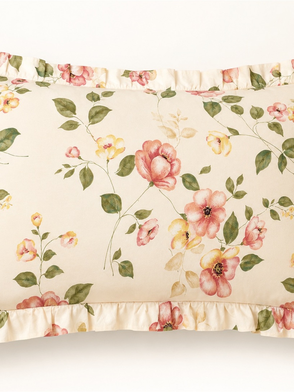 NEW Ruffled King Pillow Shams Pair Cottagecore Romantic FarmhouSE - Picture 2 of 2